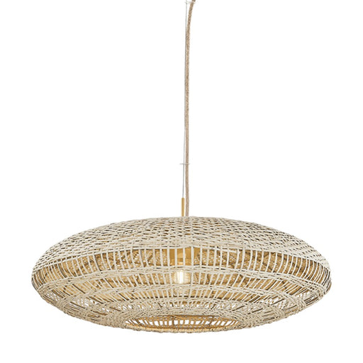 Mitzi Erin 1 Light Pendant, Aged Brass/Vintage Natural Wicker - H1118701S-AGB