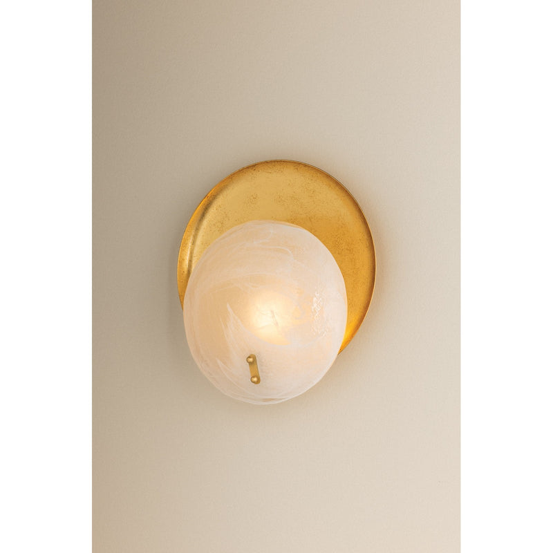 Mitzi Shanette 1 Light Wall Sconce, Vintage Gold Leaf/Piastre - H1128101-VGL