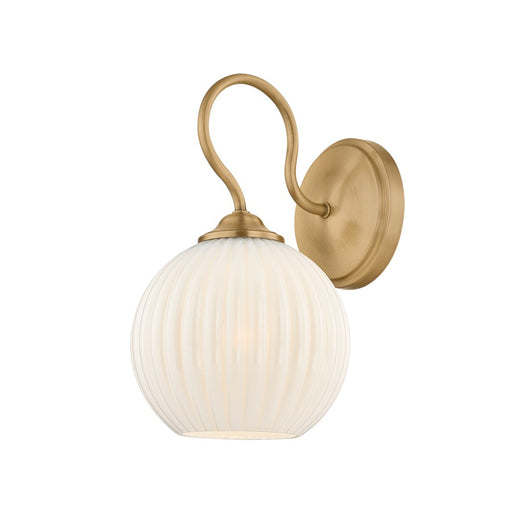 Mitzi Vida 1 Light Wall Sconce, Patina Brass/Opal Glossy - H1130101-PBR