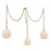 Mitzi Remi 3 Light Chandelier, Aged Brass/Clear Cloud - H1150803-AGB