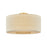 Mitzi Miller 3 Light Flush Mount, Aged Brass/Textured Linen - H1153503-AGB