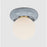Mitzi Tyra 1Lt Flush Mount, Brass/Opal/Ceramic Frost Crackle