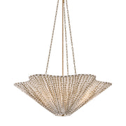 Mitzi Elle 30in 3-Light Pendant | Transitional Patina Brass and Leo Print Textile | Kitchen Island & Dining Room | Model H1176703B-PBR