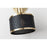 Mitzi Yoko 1 Light Wall Sconce, Aged Brass/Black