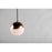 Mitzi Ella 1 Light Pendant, Polished Copper/White