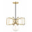 Mitzi Daisy 1 Light Pendant, Polished Brass