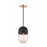 Mitzi Haley 1 Light Pendant, Polished Copper/Black