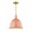 Mitzi Blair 1 Light Pendant, Aged Brass/Pink/Metal