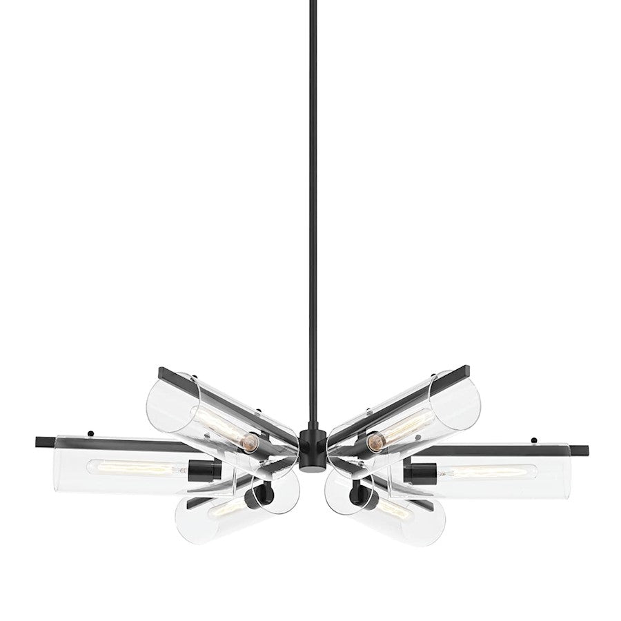 Mitzi Ariel Chandelier, Soft Black/Clear