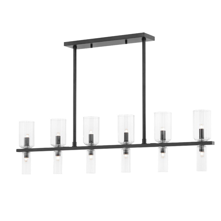 Mitzi Tabitha 12 Light Island, Soft Black/Clear
