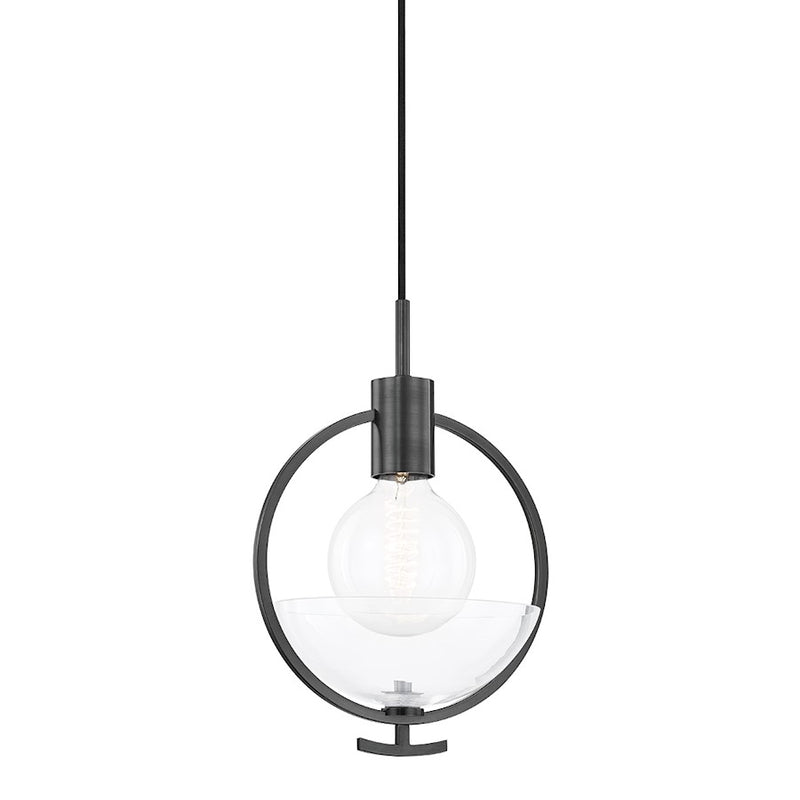 Mitzi Ringo 1 Light Pendant, Polished Nickel/Clear - H387701-PN