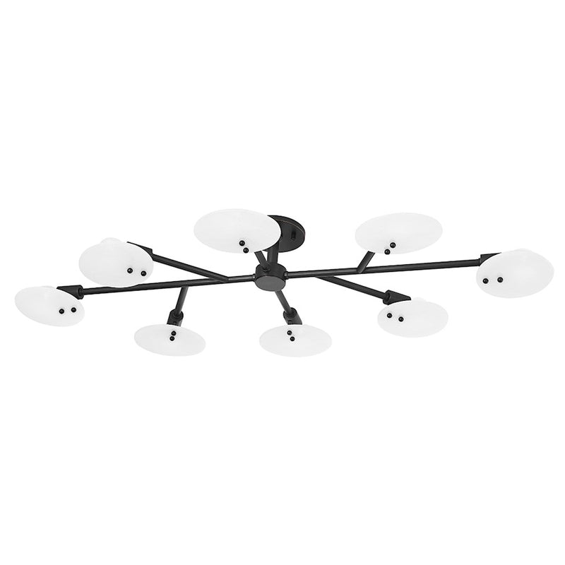 Mitzi Giselle 8 Light Semi Flush, Nickel/White Candy - H428608-PN