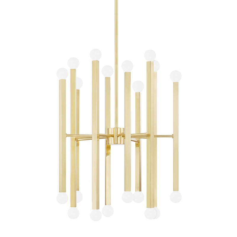 Mitzi Dona 20 Light Chandelier, Polished Nickel - H463820-PN