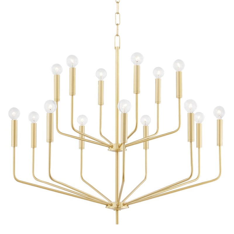 Mitzi Bailey 15 Light, 2-Tier Chandelier, Polished Nickel - H516815-PN