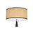 Mitzi Dolores 2 Light Flush Mount, Soft Black