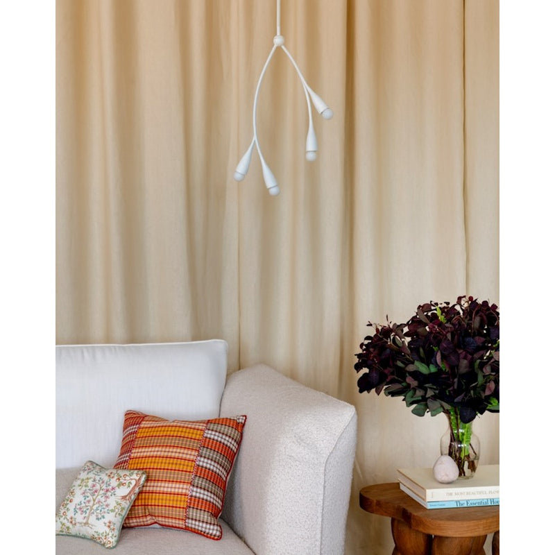 Mitzi Elsa 4 Light Pendant, Textured White - H689704-TWH