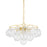 Mitzi Mimi 6 Light Chandelier, Aged Brass/Clear Optic - H711806A-AGB