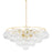 Mitzi Mimi 9 Light Chandelier, Aged Brass/Clear Optic - H711809A-AGB