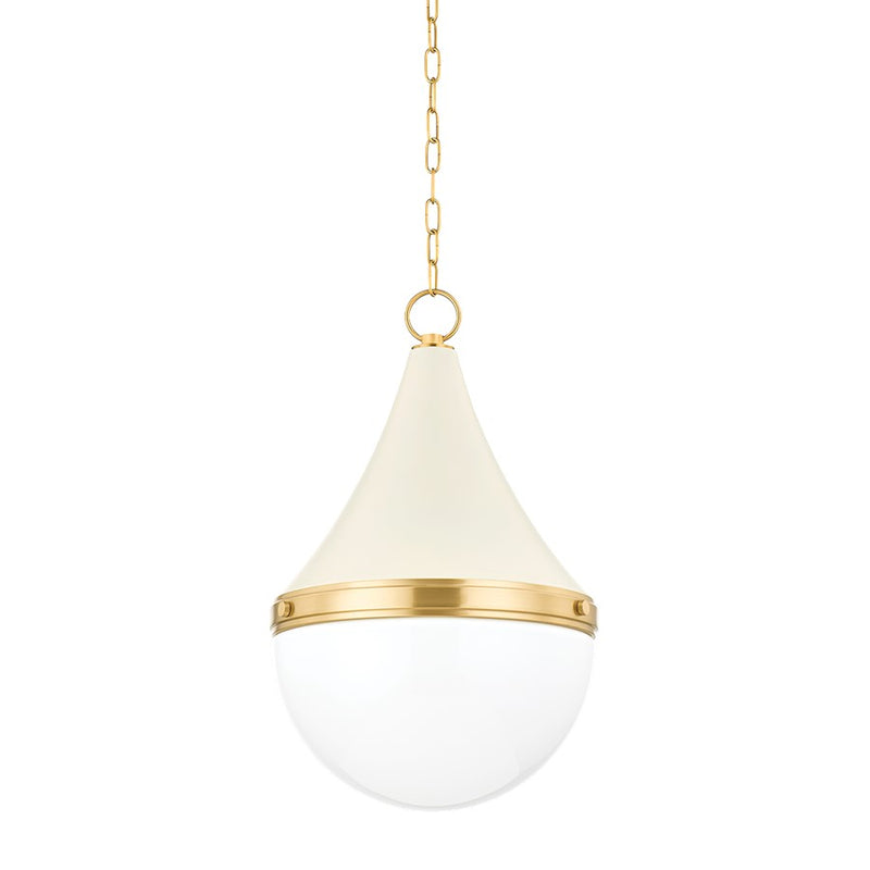 Mitzi Ciara 1 Light Pendant, Aged Brass