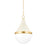Mitzi Ciara 1 Light Pendant, Aged Brass