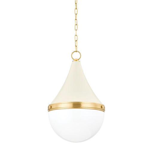 Mitzi Ciara 1 Light Pendant, Aged Brass