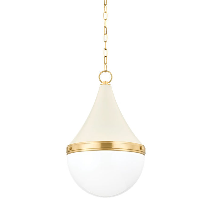 Mitzi Ciara 1 Light Pendant, Aged Brass