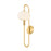 Mitzi Delphine 1 Light Wall Sconce, Aged Brass/Cloud - H896101-AGB