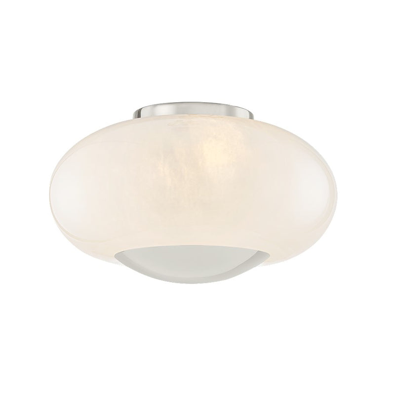 Mitzi Lottie 2 Light Flush Mount, Polished Nickel/Cloud - H899501-PN