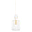 Mitzi Lumi 1 Light 11" Pendant, Aged Brass/Clear - H902701S-AGB