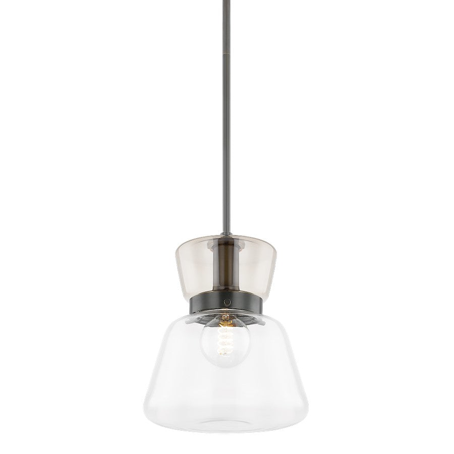 Mitzi Elodie 1 Light Pendant, True Bronze/Clear - H910701S-TRB