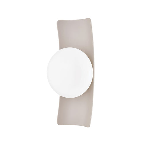 Mitzi Terra 1 Light Sconce, Brass/Ceramic Ivory/Opal Shiny - H913101-AGB-CAI