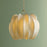 Mitzi Keilah 1 Light 24" Pendant, Aged Brass/Polymer Fabric
