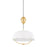 Mitzi Liliana 1 Light Pendant, Brass/White/White - H925701-AGB-SWH