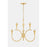 Mitzi Aviana 6 Light Chandelier, Aged Brass/ - H929806-AGB