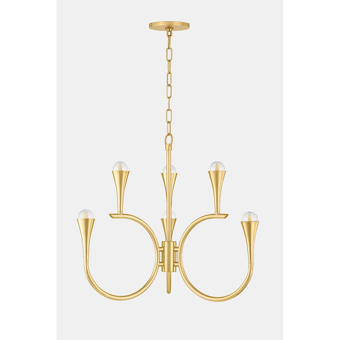 Mitzi Aviana 6 Light Chandelier, Aged Brass/ - H929806-AGB