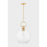 Mitzi Catrine 1 Light 12" Pendant, Aged Brass/Clear - H933701S-AGB