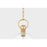 Mitzi Catrine 1 Light 12" Pendant, Aged Brass/Clear