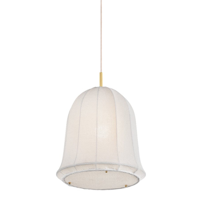Mitzi Risa 1 Light Pendant, Aged Brass/Cotton String - H982701-AGB