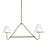 Mitzi Polly 2 Light Linear, Aged Brass/Bronze/White Linen - H984902-AGB-BRZ