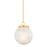 Mitzi Ambra 1 Light 12" Pendant, Aged Brass/Cappuchino Swirl - H989701S-AGB