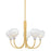 Mitzi Estelle 5 Light Chandelier, Aged Brass/Sfumato - H990805-AGB