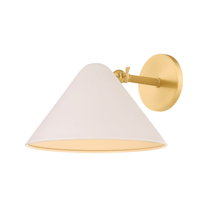 Mitzi Sonja 1 Light Wall Sconce, Bronze/Soft Bisque - H993101-AGB-SBQ
