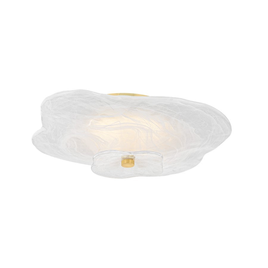 Mitzi Starlie 1Lt Flush Mount, Brass/Piastre Inside Etched - H994501-AGB