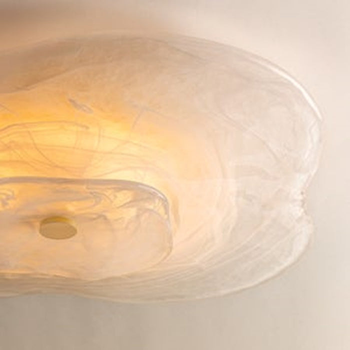 Mitzi Starlie 1Lt Flush Mount, Brass/Piastre Inside Etched