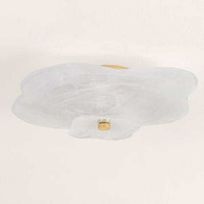 Mitzi Starlie 1Lt Flush Mount, Brass/Piastre Inside Etched