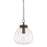Mitzi Della 1 Light 12" Pendant, True Bronze/Clear - H997701S-TRB