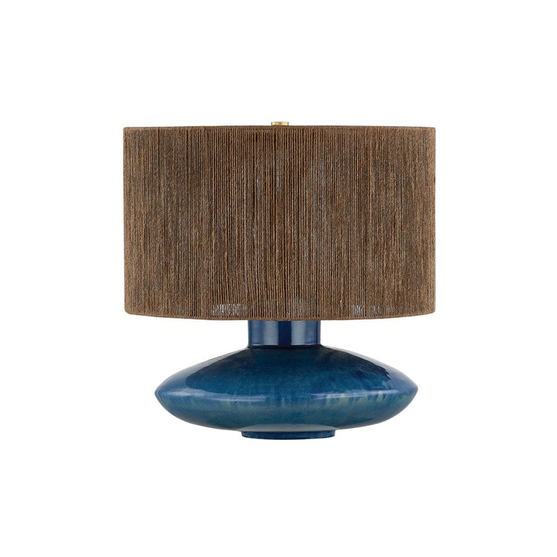 Mitzi Enya 1Lt Table Lamp, Brass/Ceramic Shadow Amphora/Jute - HL1034201-AGB-CSA