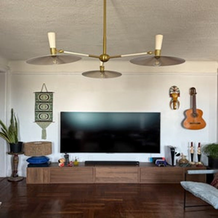 Mitzi Enya 1Lt Table Lamp, Brass/Ceramic Shadow Amphora/Jute