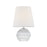 Mitzi Nicole 1Lt Rechargeable Table Lamp, Nickel/White Linen - HL1046201-PN