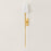 Mitzi Ginny 1 Light Plug-in Sconce, Aged Brass/White Linen